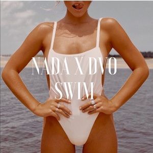 🤍NADA x Dvo Swim White One Piece